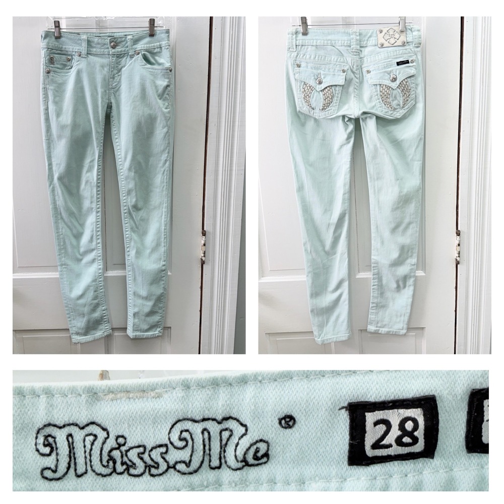 Miss Me Light Ice Blue Skinny Jeans